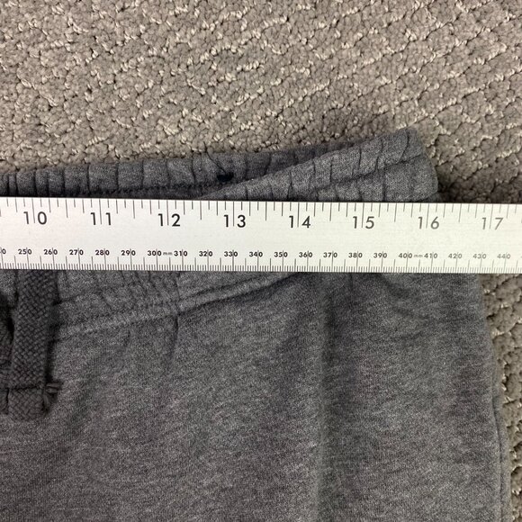 Nike Sweatpants Men's Medium Gray Sportswear Club Fleece Straight Leg Open Hem - Picture 10 of 14